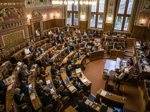 Blick ab der Tribüne