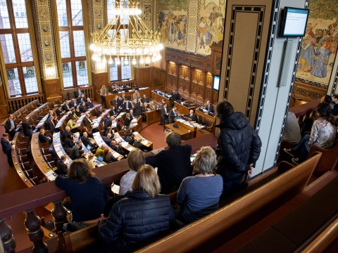 Blick von der Tribüne