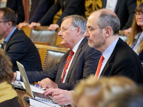 Die Riehener Edi Rutschmann und Heinrich Ueberwasser