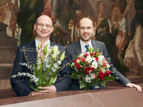 Grossratspräsident 2017 Thüring und Statthalter Gallacchi