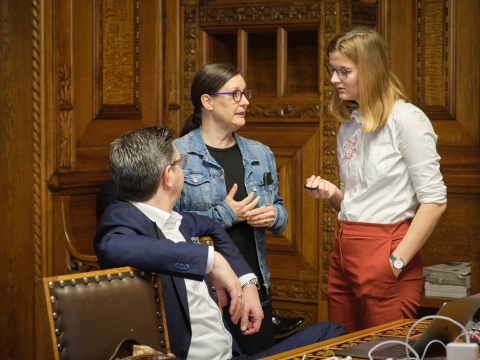 Vorzimmer: Kerstin Wenk und Jo Vergeat