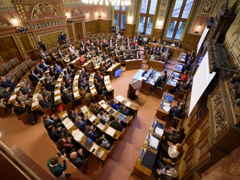 Blick von der Tribüne