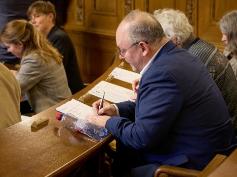 Wahlzettel ausfüllen